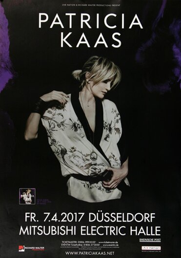 Patricia Kaas - Le jour et lheure , Düsseldorf 2017 - Konzertplakat