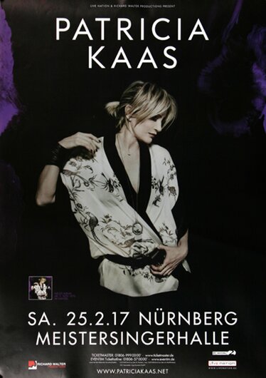Patricia Kaas - Le jour et lheure , Nürnberg 2017 - Konzertplakat