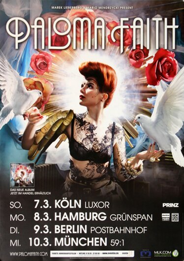 Paloma Faith - Stoned Cold Sober, Tour 2010 - Konzertplakat