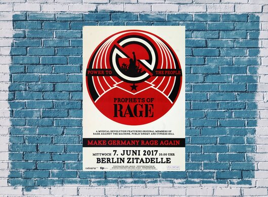 Prophets Of Rage - Power To The People, Berlin 2017 - Konzertplakat