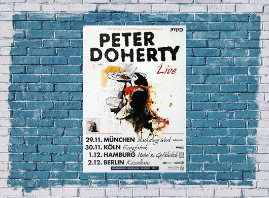 Peter Doherty - Babyshambles - Live In Germany, Tour 2009 - Konzertplakat
