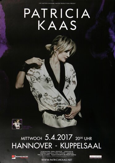 Patricia Kaas - Le jour et lheure , Hannover 2017 - Konzertplakat