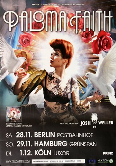 Paloma Faith - Upside Down, Tour 2009 - Konzertplakat