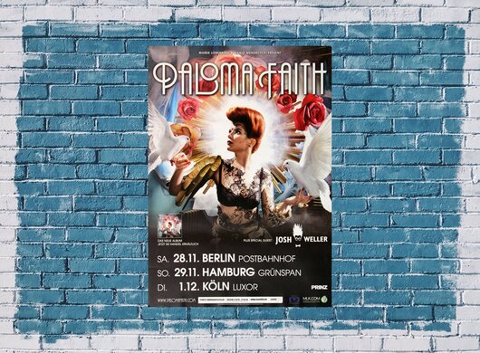 Paloma Faith - Upside Down, Tour 2009 - Konzertplakat