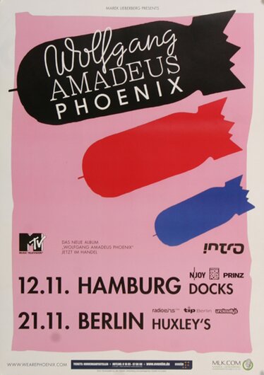 Phoenix - Wolfgang , Hamburg & Berlin 2009 - Konzertplakat
