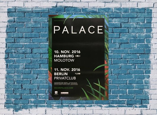 Palace     Will Oldham  - Pond Scum, Hamburg & Köln 2016 - Konzertplakat