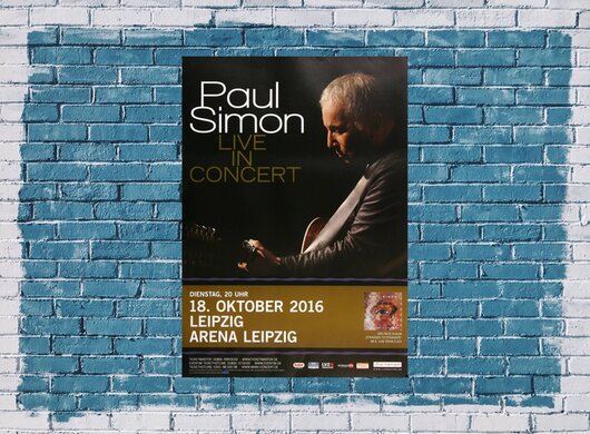 Paul Simon - Live In Concert , Leipzig 2016 - Konzertplakat