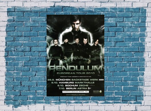 Pendulum - Immersion, Tour 2010 - Konzertplakat