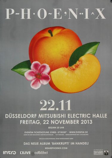 Phoenix - Bankrupt , Düsseldorf 2013 - Konzertplakat