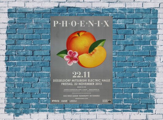 Phoenix - Bankrupt , Düsseldorf 2013 - Konzertplakat