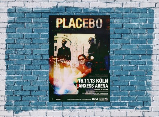 Placebo - Hold On To , Köln 2013 - Konzertplakat