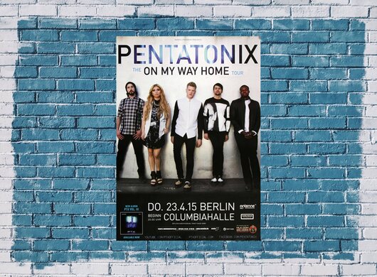 Pentatonix - On My Way , Berlin 2015 - Konzertplakat