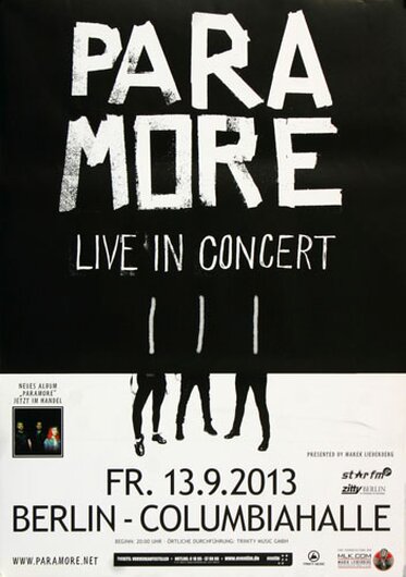 CRO - Live In , Berlin 2013 - Konzertplakat