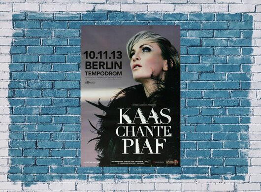 Patricia Kaas - Chante Piaf , Berlin 2013 - Konzertplakat