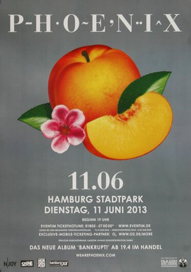 Phoenix - Bankrupt , Hamburg 2013 - Konzertplakat