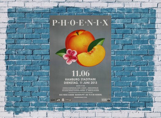 Phoenix - Bankrupt , Hamburg 2013 - Konzertplakat