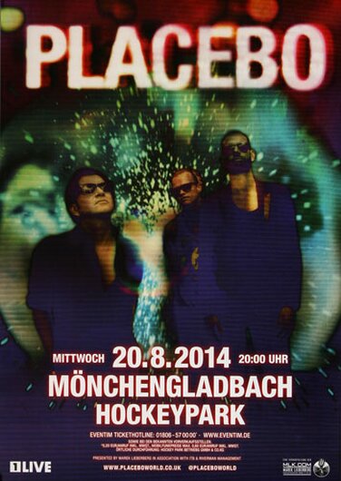 Placebo - Loud Like Love, Mönchengladbach 2014 - Konzertplakat