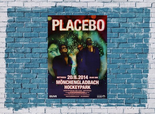 Placebo - Loud Like Love, Mönchengladbach 2014 - Konzertplakat