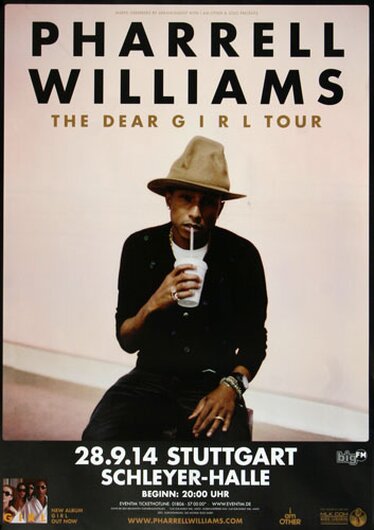 Pharrell Williams - Dear Girl , Stuttgart 2014 - Konzertplakat