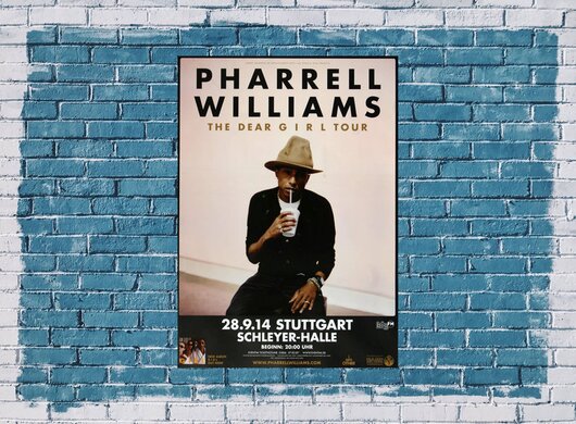 Pharrell Williams - Dear Girl , Stuttgart 2014 - Konzertplakat