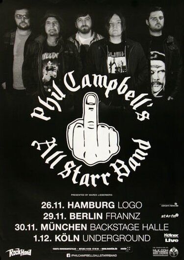 Phil Campbell (Motörhead) - All Star Band, Tour 2014 - Konzertplakat