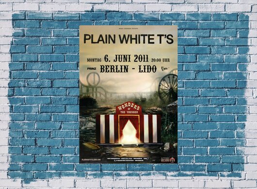 Plain White T´s - Amercan Night´s, Berlin 2011 - Konzertplakat