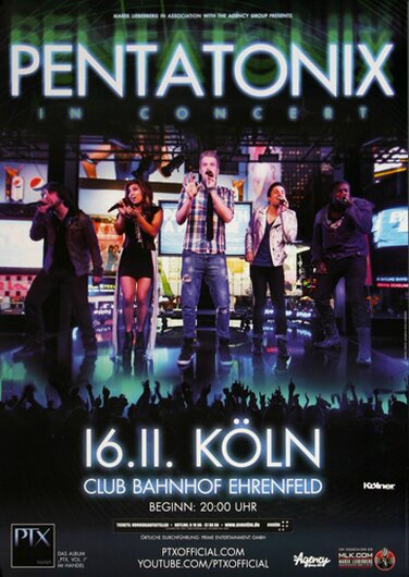 Pentatonix - Köln, Köln 2013 - Konzertplakat