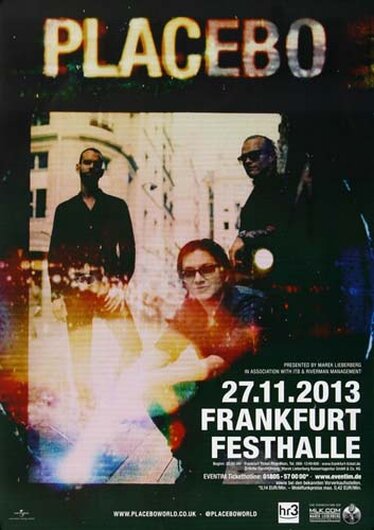 Placebo - Hold On To , Frankfurt 2013 - Konzertplakat