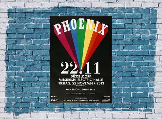 Phoenix - Entertainment , Düsseldorf 2013 - Konzertplakat