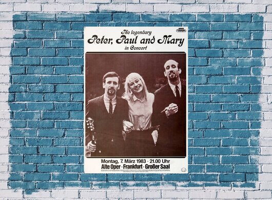 Peter, Paul and Mary - Such Is Love, Frankfurt 1983 - Konzertplakat
