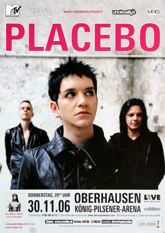 Placebo - Meds Live, Oberhausen 2006 - Konzertplakat