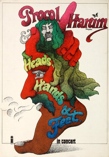 Procol Harum - A Salty Dog, Tour 1971 - Konzertplakat