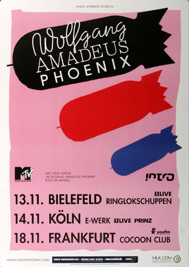Phoenix - Wolfgang , Frankfurt 2009 - Konzertplakat