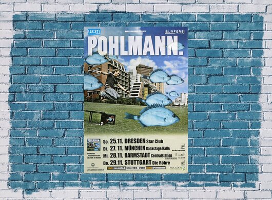 Pohlmann - Fliegende Fische, Tour 2007 - Konzertplakat