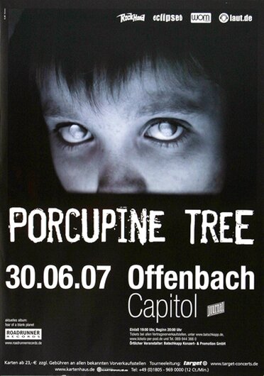 Porcupine Tree - Blank Planet, Frankfurt 2007 - Konzertplakat