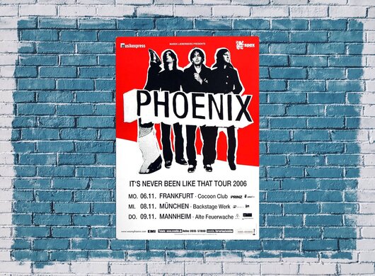 Phoenix - Like That, Tour 2006 - Konzertplakat