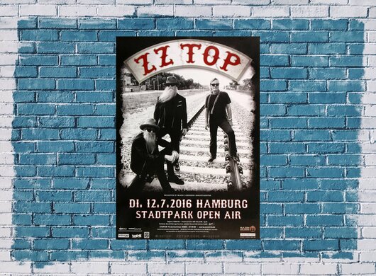 ZZ Top - Live On Stage , Hamburg 2016 - Konzertplakat