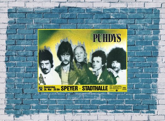 Puhdys - Rockn Roll Musik, Speyer 1977 - Konzertplakat