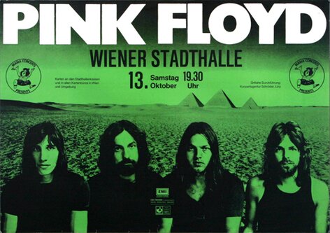 Pink Floyd - Live From Wien, Wien 1973 - Konzertplakat