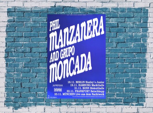 Phil Manzanera - Listen Now , Tour 1977 - Konzertplakat
