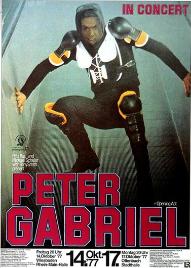 Peter Gabriel - Car, Wiesbaden 1977 - Konzertplakat