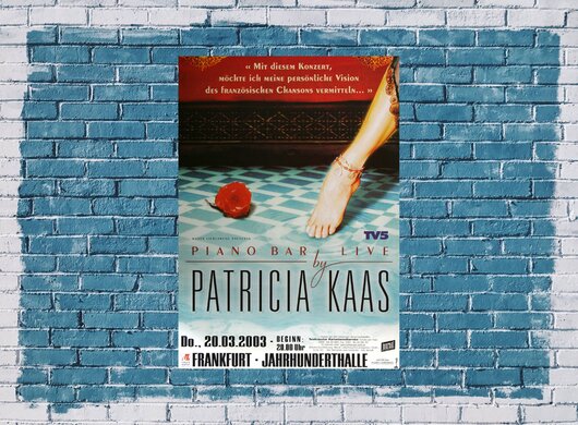 Patricia Kaas - Pianobar Life, Frankfurt 2003 - Konzertplakat