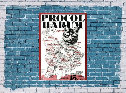 Procol Harum - Procols Ninth, Frankfurt 1976 - Konzertplakat