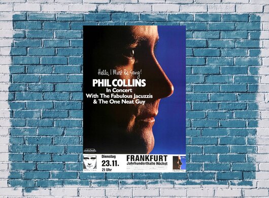 Phil Collins - Face Value, Frankfurt 1983 - Konzertplakat