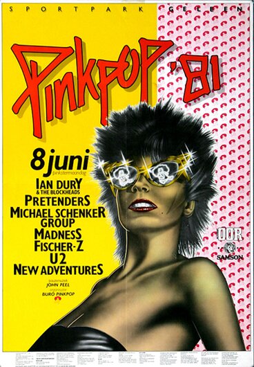 Pinkpop - Pinkpop, Belgien 1981 - Konzertplakat