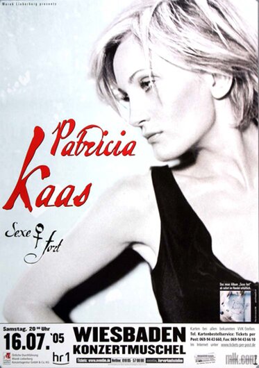 Patricia Kaas - Sexe Fort, wiesbaden 2005 - Konzertplakat