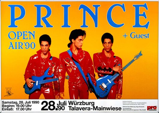Prince - Diamonds & Pearls, Würzburg 1990 - Konzertplakat