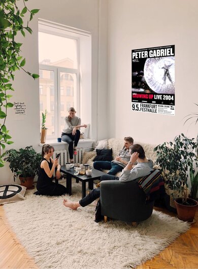 Peter Gabriel, Still Growing Up, FRA, 2004, Konzertplakat,