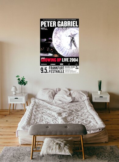 Peter Gabriel - Still Growing Up, Frankfurt 2004 - Konzertplakat