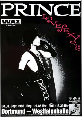 Prince - Lovesexy, Dortmund 1988 - Konzertplakat
